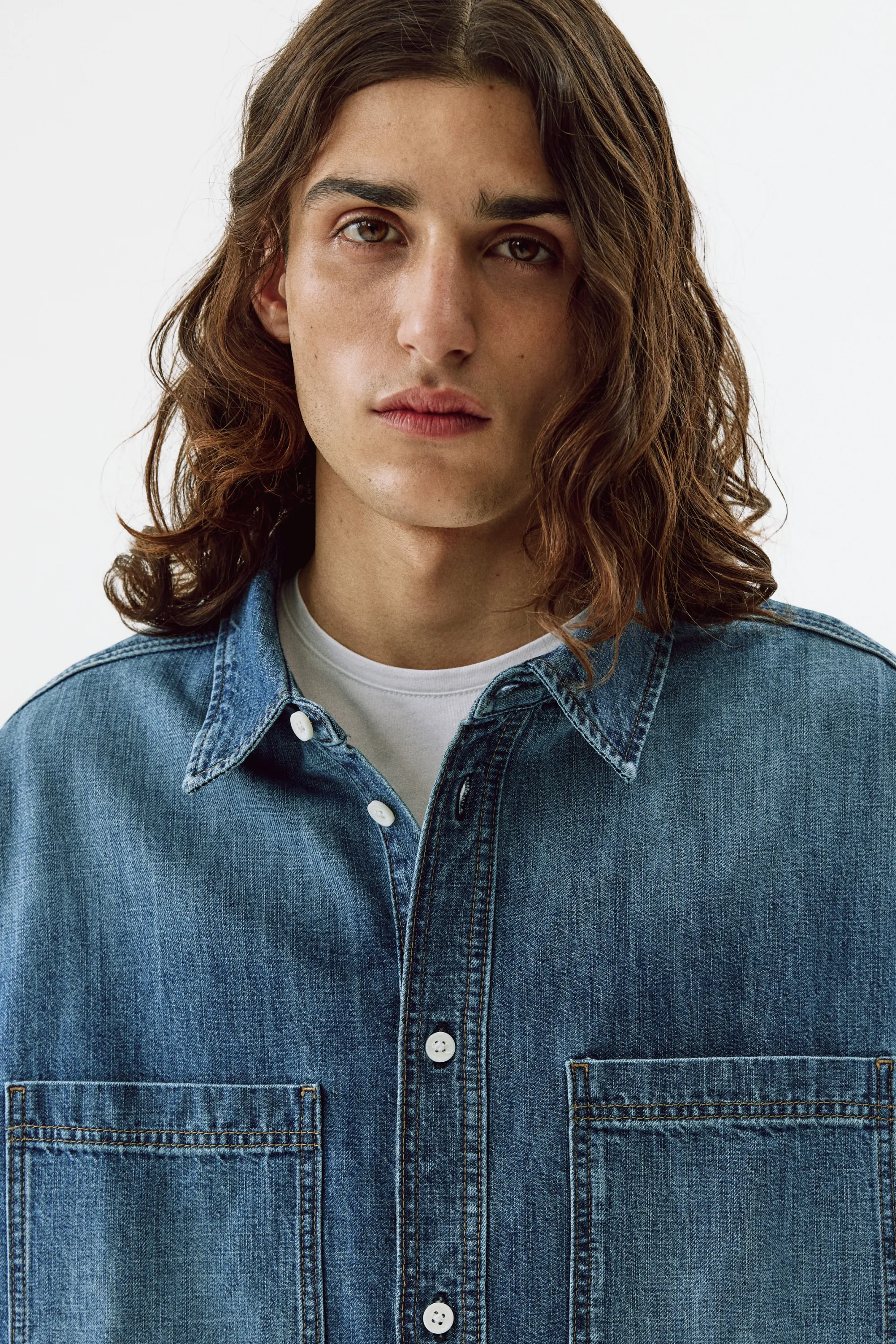 Chemise Relaxed Fit en denim - Bleu denim