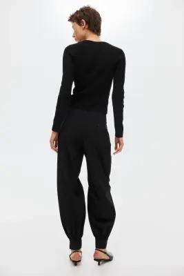 Pantalon à jambes ballon - Noir — photo 3