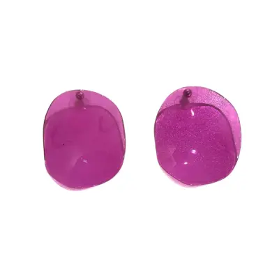 Boucles d'oreilles Plexi Fluo — photo 2