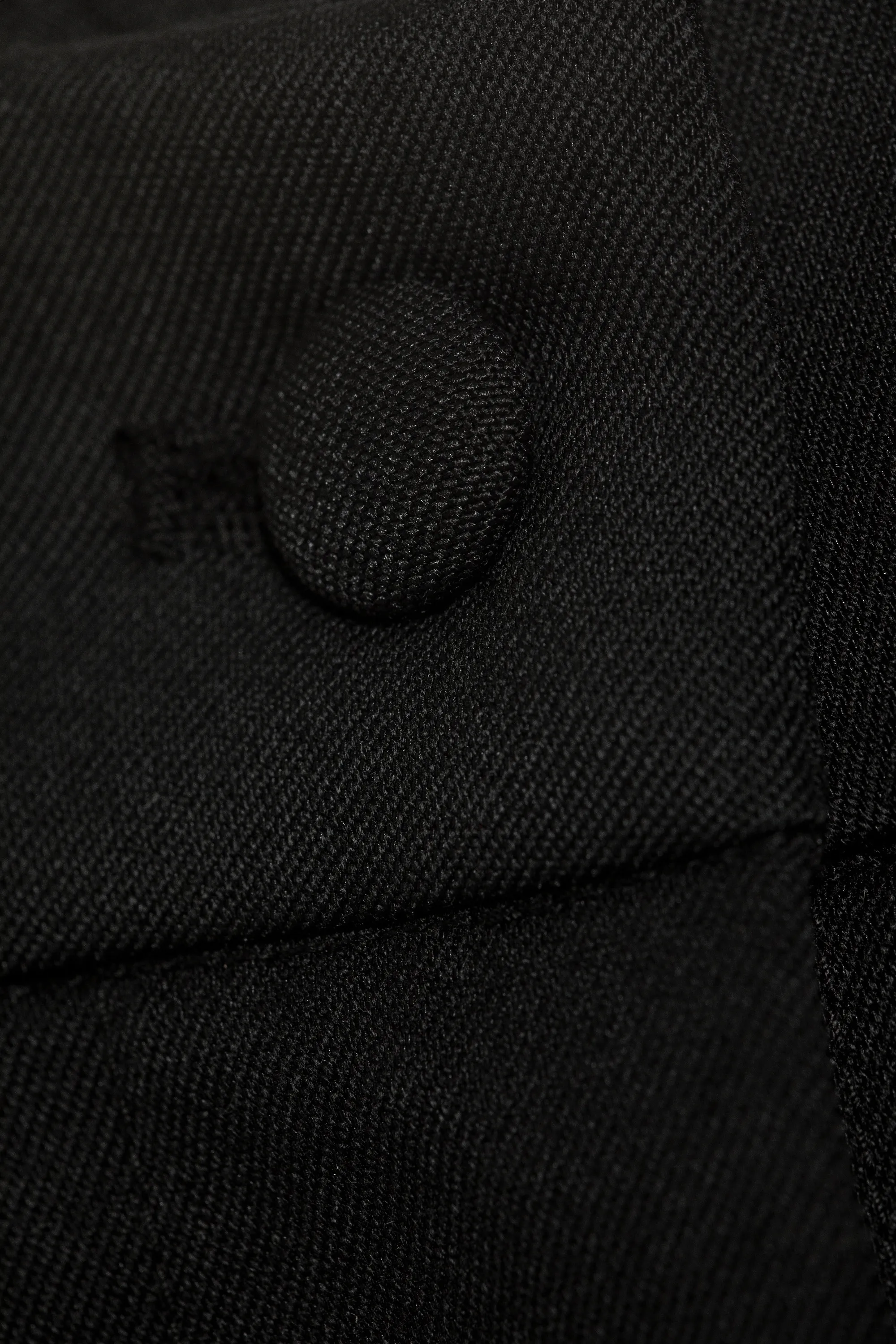 Mini-short de costume plissé décontracté - Noir