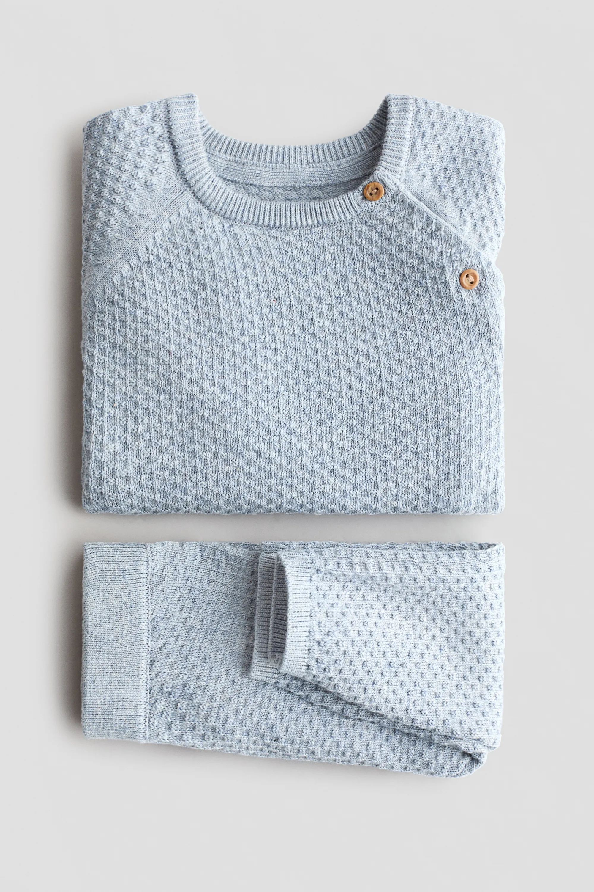 Ensemble 2 pièces en coton - Bleu ancien clair