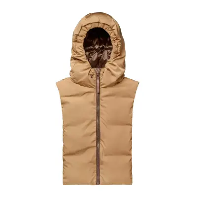 Capuche doudoune amovible bronze et latte – Fudoon — photo 4