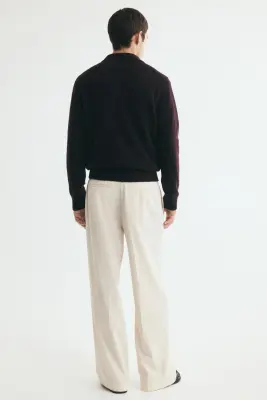 Pantalon chic Loose Fit - Crème — photo 2