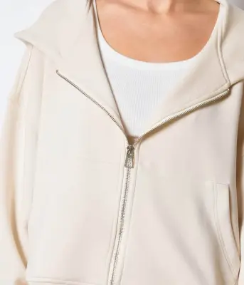 Sweat à Capuche Ecru — photo 2