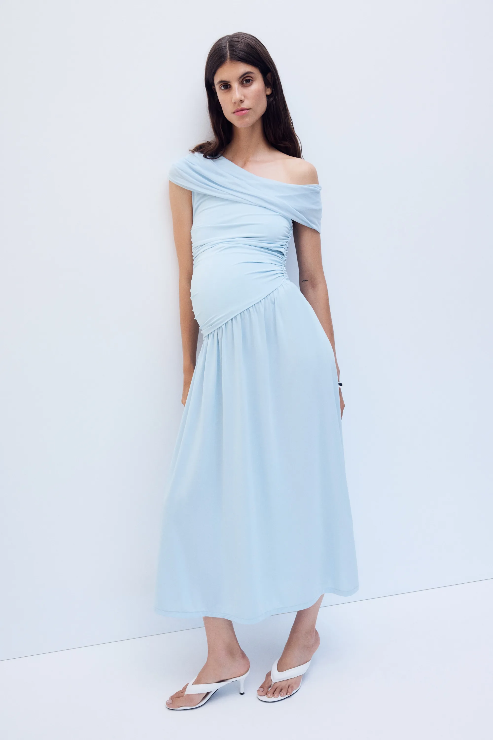 MAMA Robe d'allaitement Before & After - Bleu clair