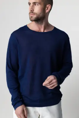 Pull Blue Moon Col Rond Manches Longues en Lin — photo 2