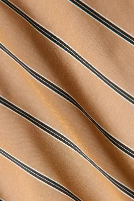 Top asymétrique à bretelles fines - Beige foncé/rayé — photo 3