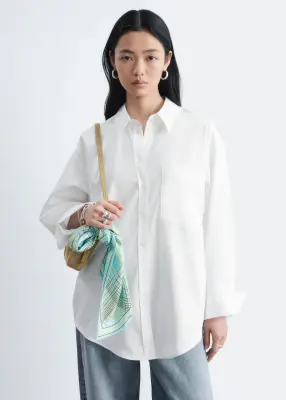 Chemise en coton - Blanc — photo 3