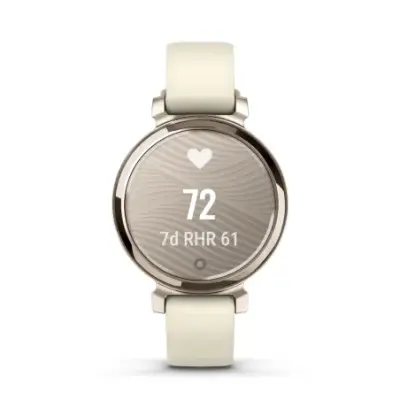 Garmin Lily 2 Cream Gold bracelet silicone blanc coco 010-02839-00 — photo 2