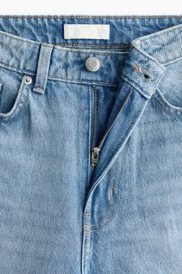 Wide High Waist Jeans - Bleu denim clair — photo 5