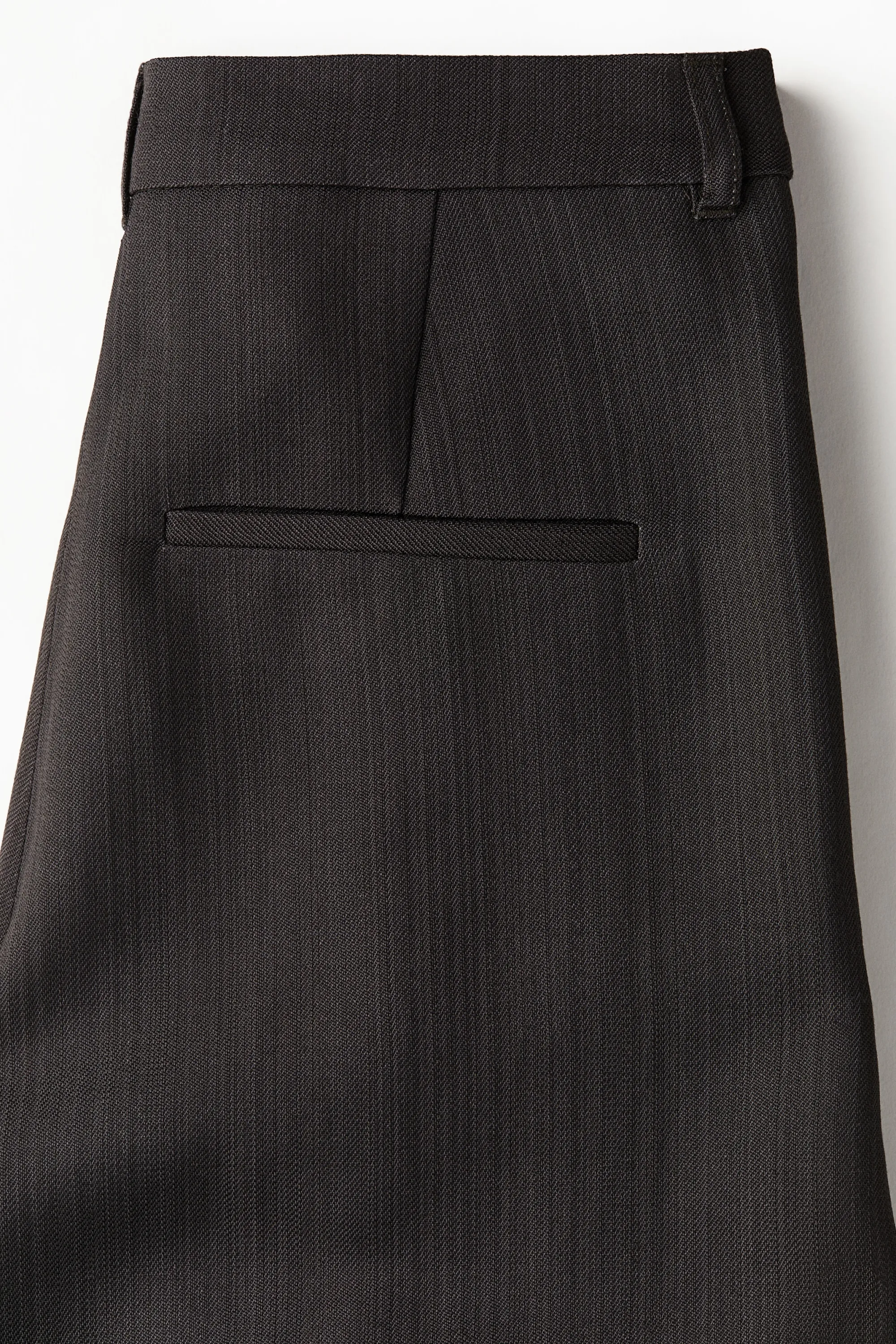 Pantalon de costume en laine mélangée - Gris foncé