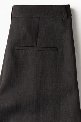 Pantalon de costume en laine mélangée - Gris foncé — photo 1