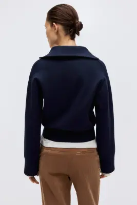 Gilet zippé - Bleu marine — photo 4