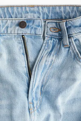 Petite Length Wide Ultra High Jeans - Bleu denim clair — photo 2