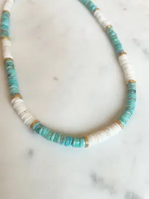 BOHEMIAN RHAPSODIE PARIS Collier Bettina Opale et Turquoise -30% — photo 2