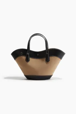 Sac crossbody - Beige/noir — photo 2