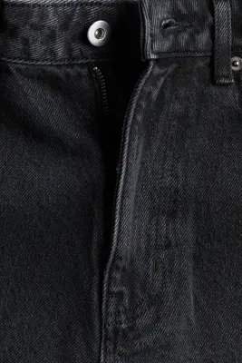 Super Wide Regular Waist Jeans - Gris denim foncé — photo 4