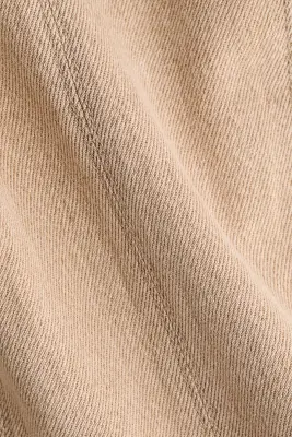 Top péplum en denim - Beige clair — photo 3
