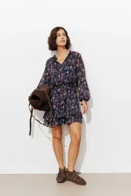 Robe courte imprimée Femme — photo 3