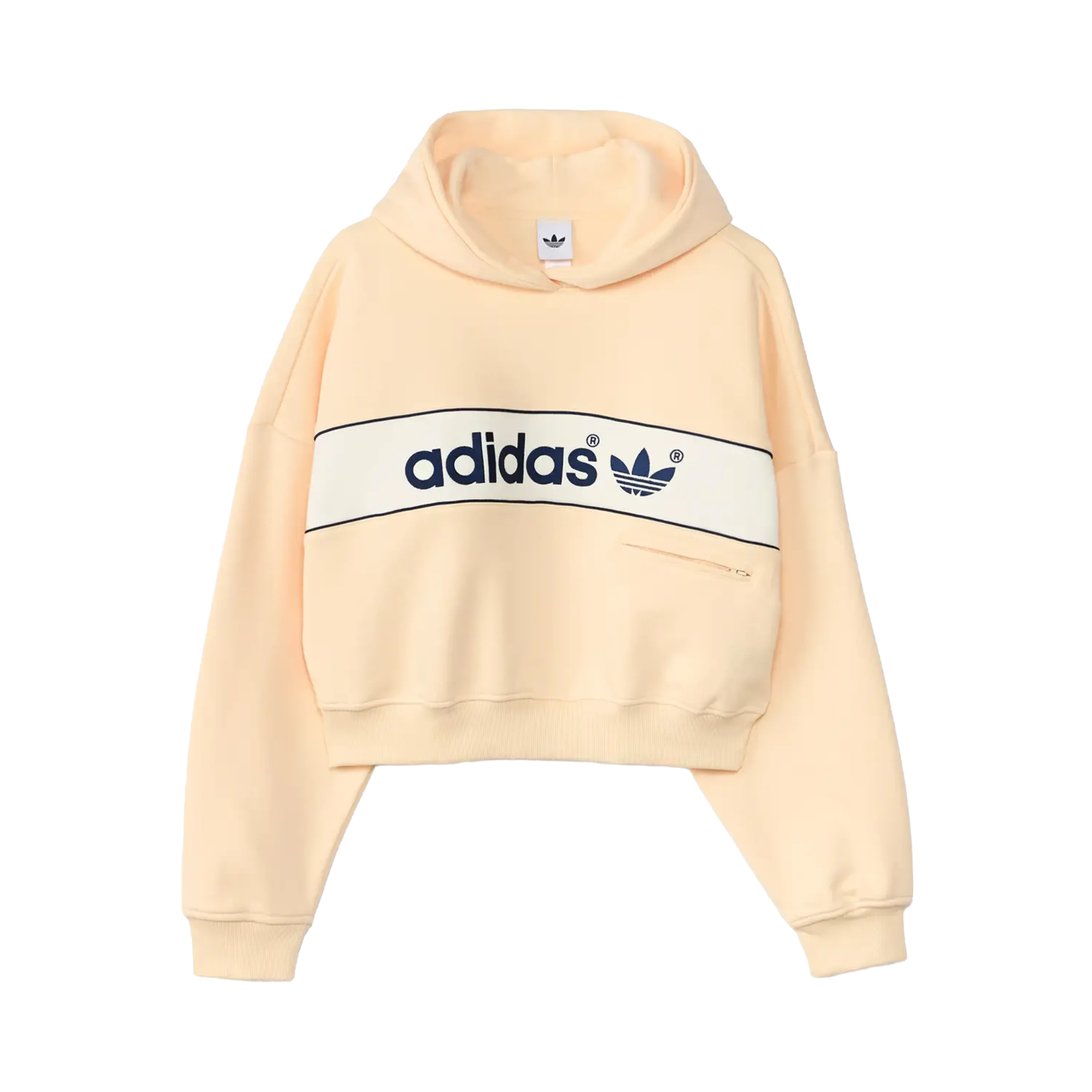 Adidas adiSignature Women Block Hoodie Warm Vanilla
