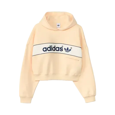 Adidas adiSignature Women Block Hoodie Warm Vanilla — photo 1