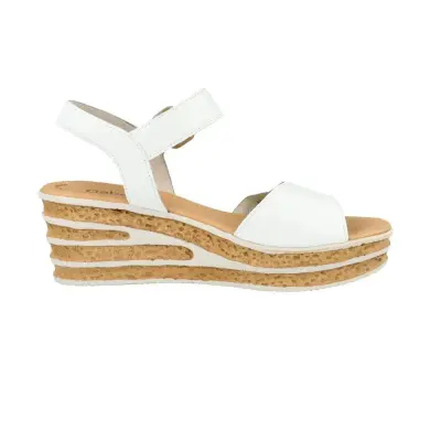 Sandales Gabor 64.651.21 Blanches - Lacets Grande Pointure Femme — photo 3