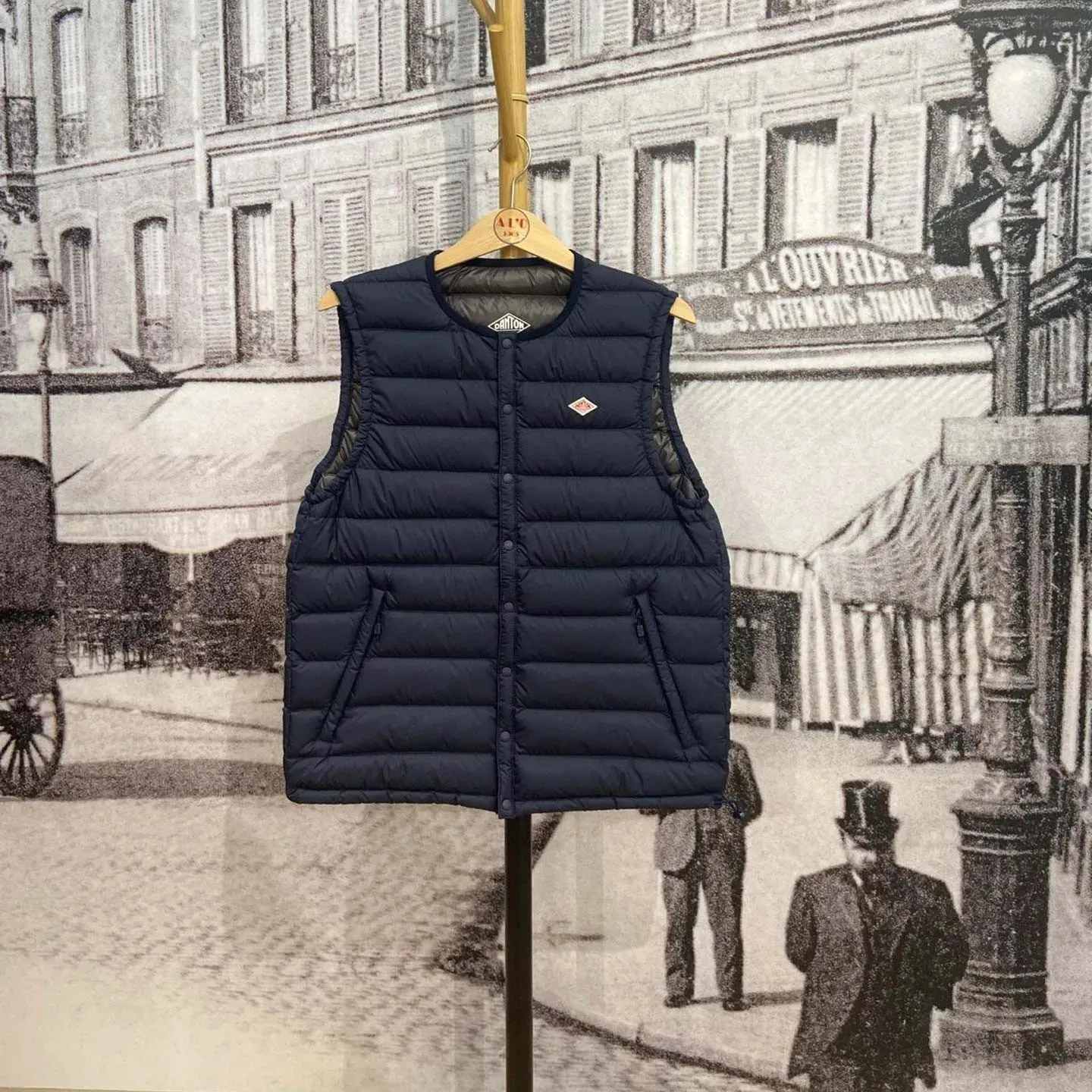 Doudoune sans manche doublée Navy