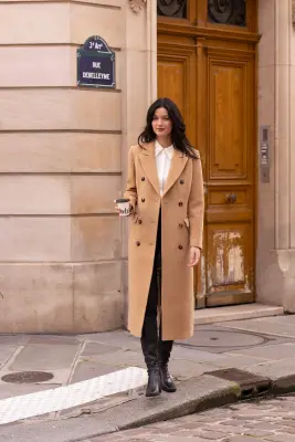 Frederick Wool Coat - Beige — photo 3