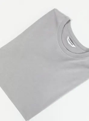 Short Sleeve T-Shirt in Pearl Grey Eucalyptus & Cotton — photo 2