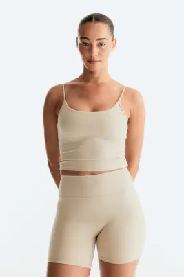 Top de sport avec soutien-gorge intégré SoftMove™ - Vert sauge — photo 2