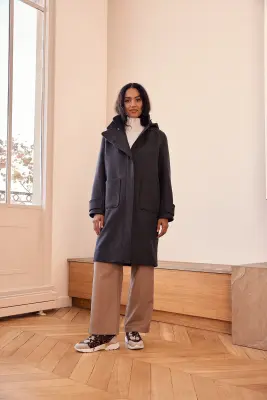 Manteau Jarry gris anthracite — photo 1