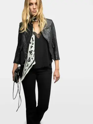 Blazer Verys Cuir Froissé — photo 5