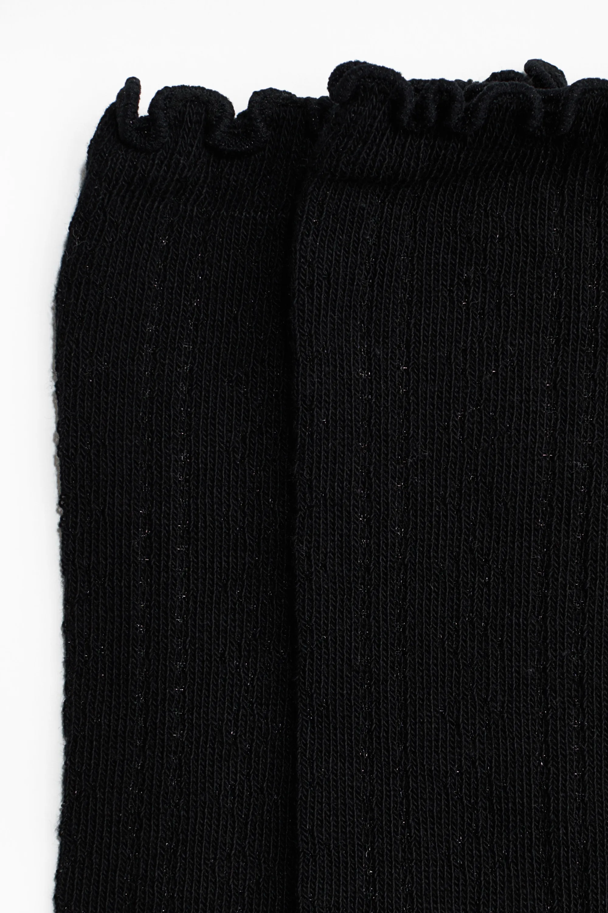 Lot de 3 paires de chaussettes en maille pointelle - Noir