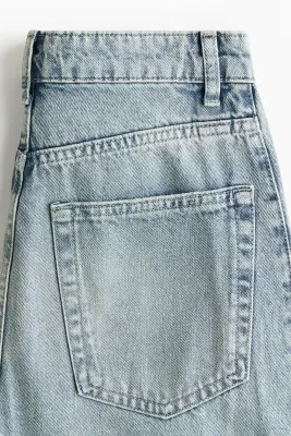 Barrel High Waist Jeans - Bleu denim clair — photo 4