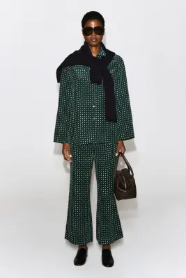 CHEMISE À IMPRIMÉ GÉOMÉTRIQUE - VERT / IMPRIMÉ — photo 1