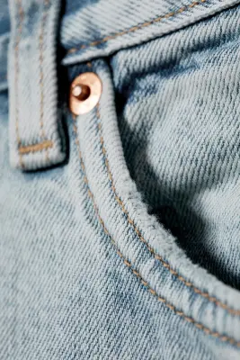 Jean baggy ample taille mi-haute unisexe Astro - Dream Blue - Bleu clair — photo 5