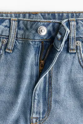 Short High en denim - Bleu denim clair — photo 2