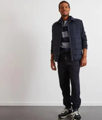 EDEN PARK BLOUSON SWEAT Marine — photo 3