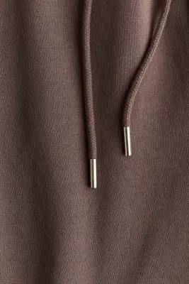 Pantalon en molleton de coton mélangé - Taupe foncé — photo 4
