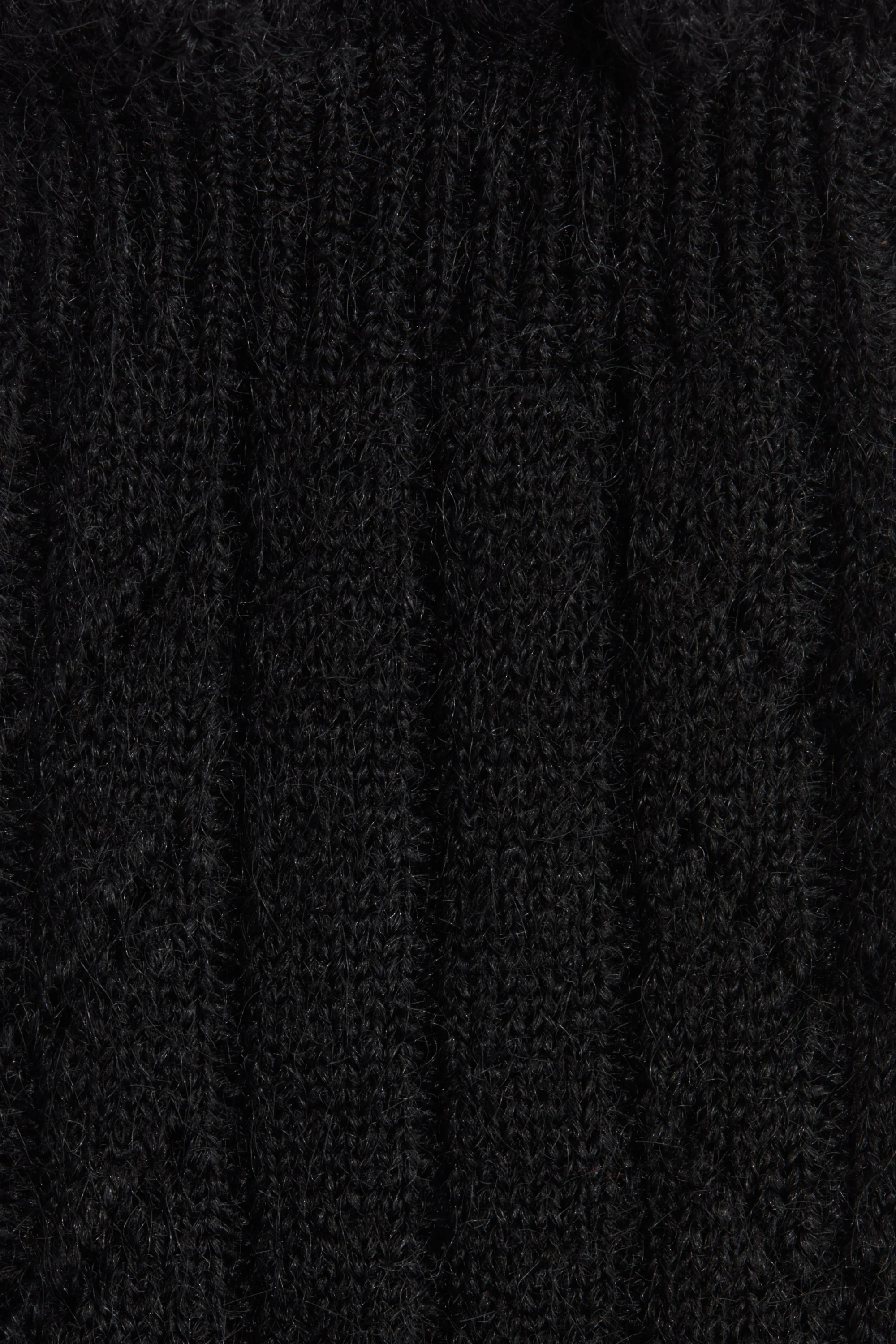 Chaussettes en maille pointelle - Noir
