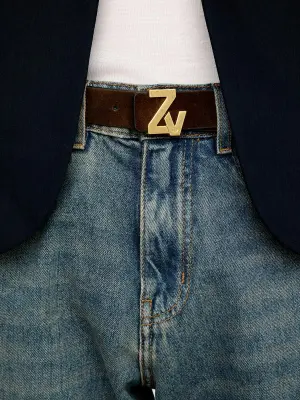 Ceinture ZV Initiale La Belt 30mm Suede — photo 4