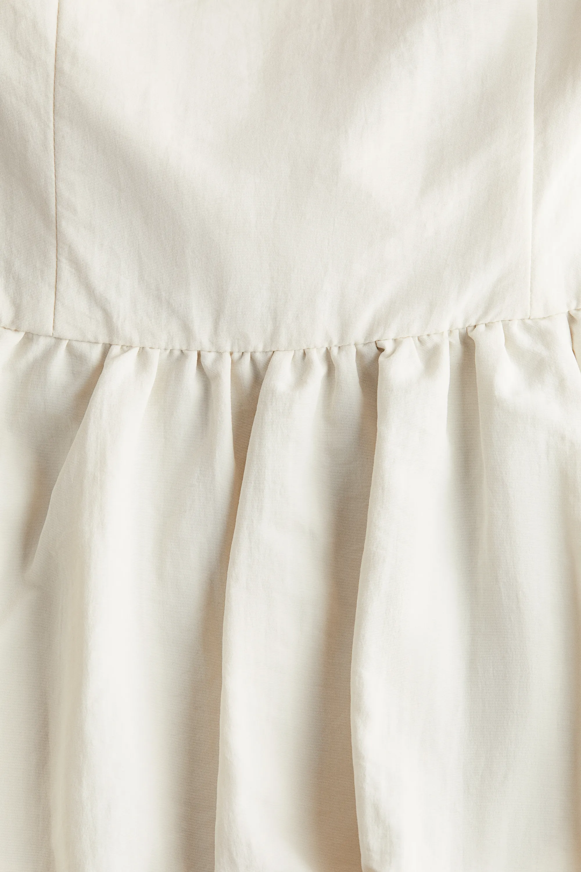 Robe bustier avec basque - Blanc/noir