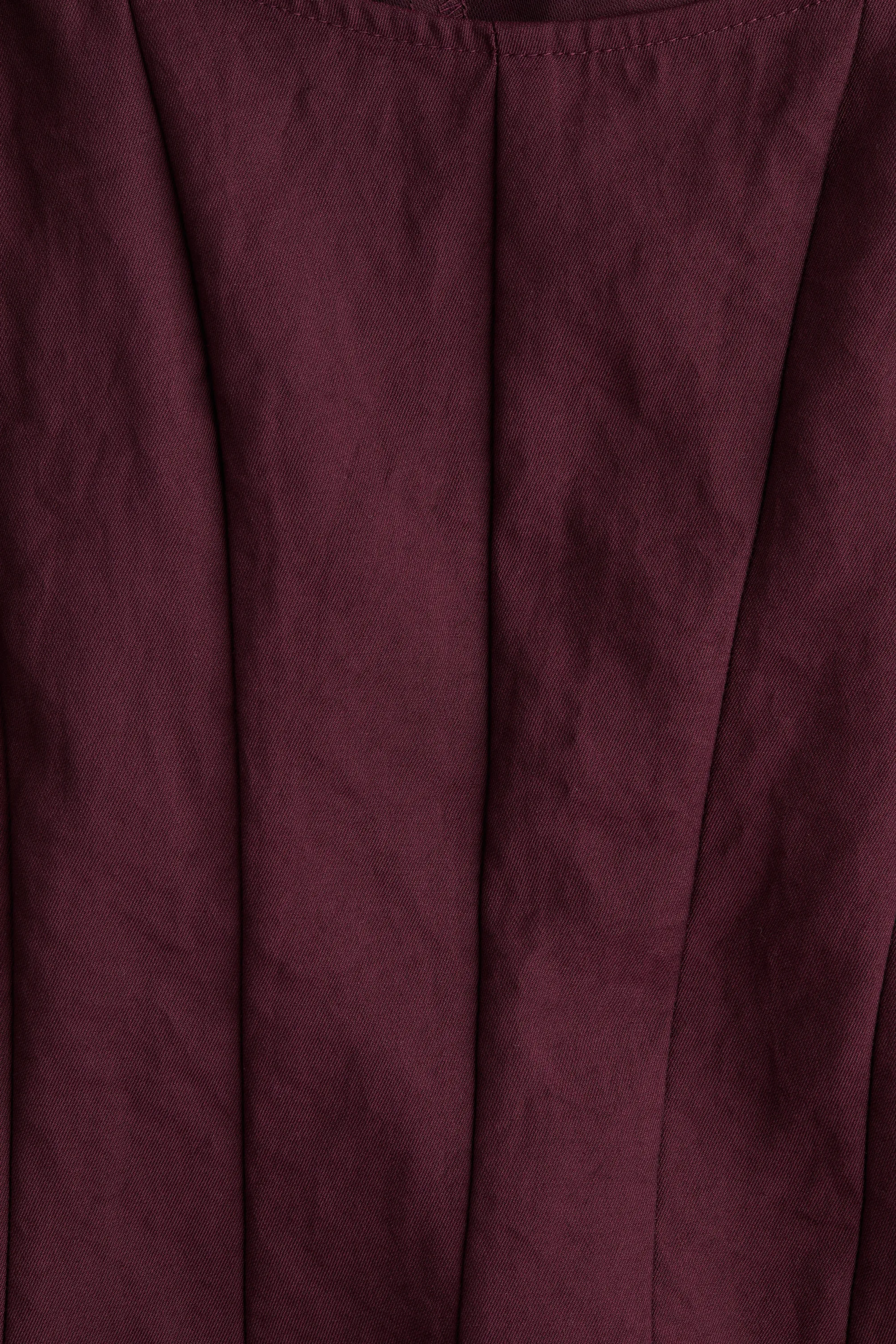 Blouse à encolure dégagée - Bordeaux