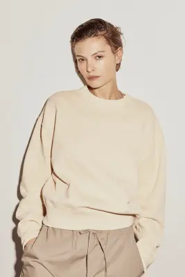 Sweat en coton - Jaune clair — photo 1