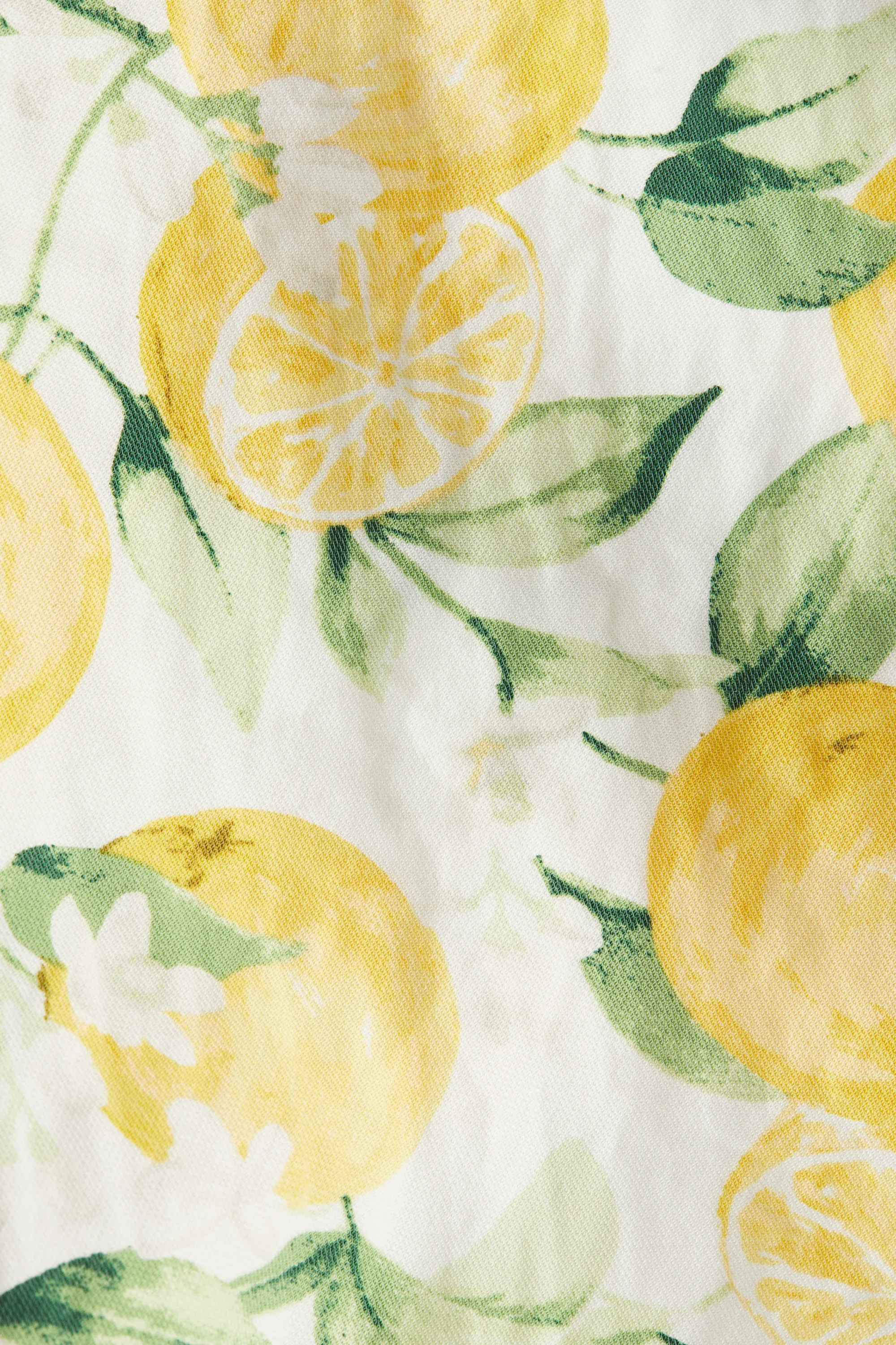 Robe droite - Blanc/oranges