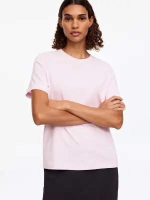 T-shirt signature à manches courtes - Rose — photo 3