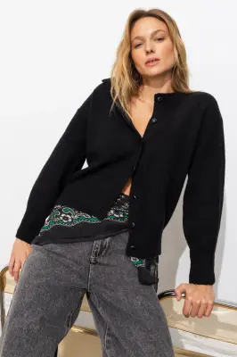 Cardigan enrichi en laine — photo 2