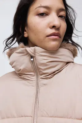 Doudoune oversize - Taupe clair — photo 2