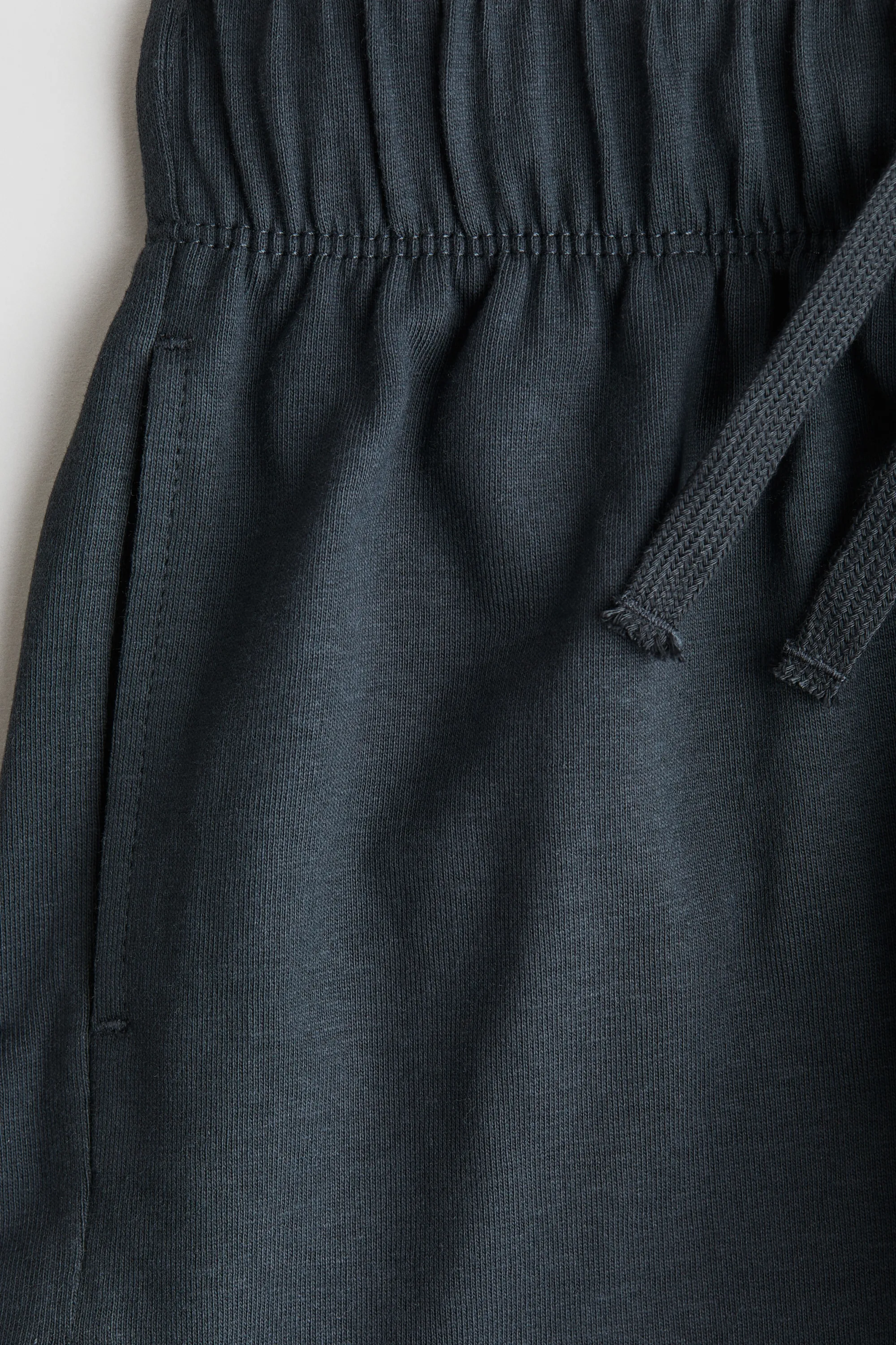 Short en jersey de coton - Gris foncé