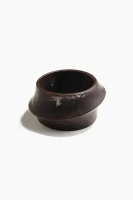 Bracelet jonc - Marron foncé/marbré — photo 1
